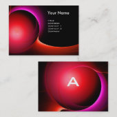 ECLIPSE MONOGRAM Lebendig schwarz Visitenkarte (Vorne/Hinten)