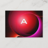 ECLIPSE MONOGRAM Lebendig schwarz Visitenkarte (Rückseite)