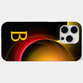 ECLIPSE MONOGRAM Lebhafte, schwarz-gelbe Wirbel Case-Mate iPhone Hülle (Rückseite (Horizontal))