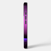 ECLIPSE MONOGRAM Lebhafter schwarzer lila Case-Mate iPhone Hülle (Rückseite / Links)