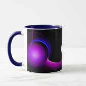 ECLIPSE MONOGRAM Pink Lila Blue Black Fraktals Tasse (Links)