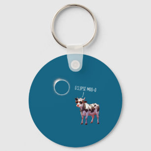Eclipse Moo-d Lustige Kuh Sonnenfinsternis Bauer C Schlüsselanhänger
