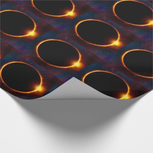 Eclipse Moon Sun Twilight Geschenkpapier (Ecke)
