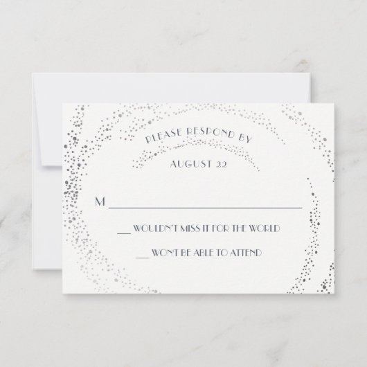 Eclipse Moon Wedding RSVP Card (Rückseite)