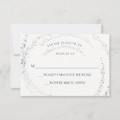 Eclipse Moon Wedding RSVP Card Karte (Rückseite)