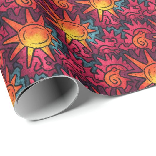 Eclipse of Echoing Suns Geschenkpapier (Rolleneckpunkt)