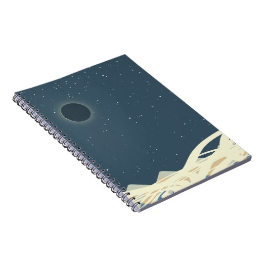Eclipse of Sun Art with "Snakes Notebook" Notizblock (Rechte Seite)