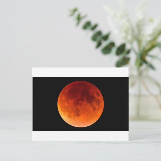 Eclipse of the Blood Moon Postkarte (Stehend Vorderseite)