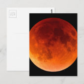 Eclipse of the Blood Moon Postkarte (Vorne/Hinten)