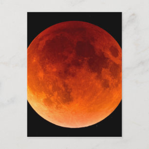 Eclipse of the Blood Moon Postkarte