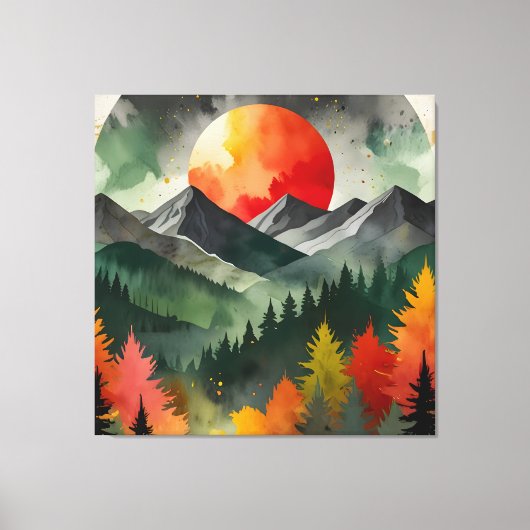 Eclipse Over the Wild Leinwanddruck (Vorderseite)