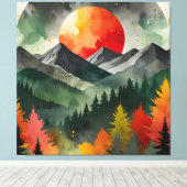 Eclipse Over the Wild Leinwanddruck (Insitu (Holzboden))