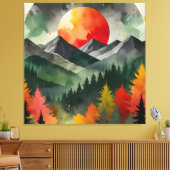 Eclipse Over the Wild Leinwanddruck (Insitu (Wohnzimmer))