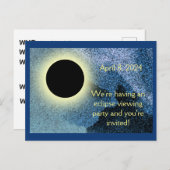 ECLIPSE-PARTY EINLADUNGEN zur PERSONALISIERUNG (Vorne/Hinten)