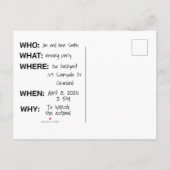 ECLIPSE-PARTY EINLADUNGEN zur PERSONALISIERUNG (Rückseite)