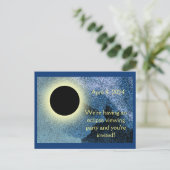 ECLIPSE-PARTY EINLADUNGEN zur PERSONALISIERUNG (Stehend Vorderseite)