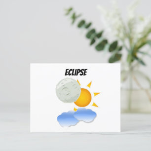 Eclipse Party Einladungspostkarte