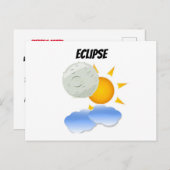 Eclipse Party Einladungspostkarte (Vorne/Hinten)