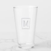 Eclipse Personalisiertes Monogramm Glas (Rückseite)