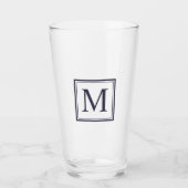 Eclipse Personalisiertes Monogramm Glas (Vorderseite)