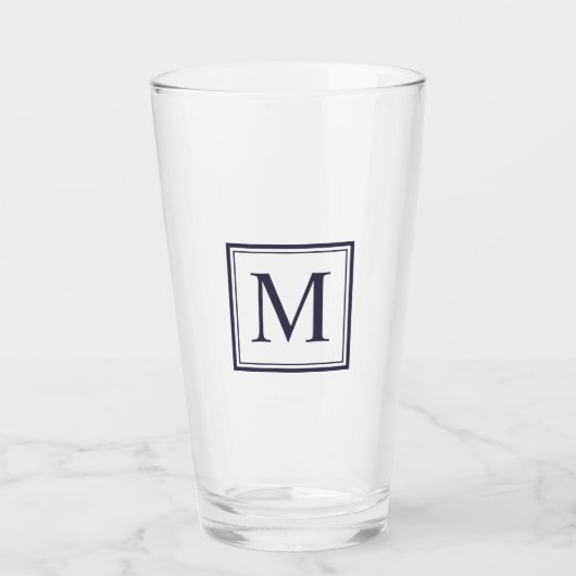 Eclipse Personalisiertes Monogramm Glas (Vorderseite)