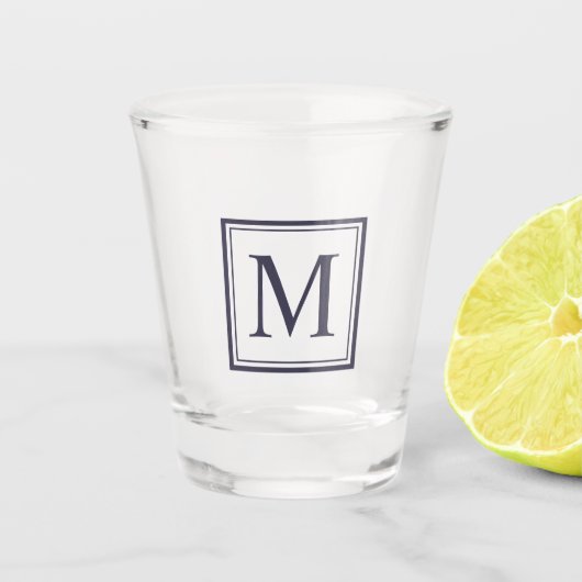 Eclipse Personalisiertes Monogramm Schnapsglas (Vorderseite)