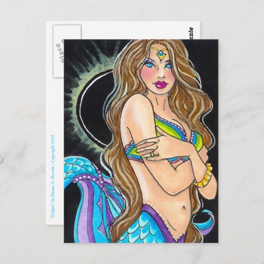 Eclipse Postkarte (Vorne/Hinten)