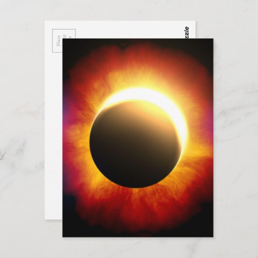 Eclipse Postkarte (Vorne/Hinten)