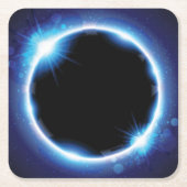 Eclipse Rechteckiger Pappuntersetzer (Vorderseite)