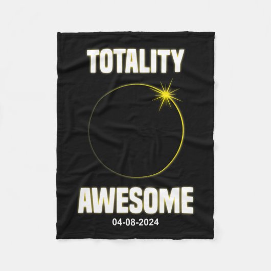 Eclipse Shirt Totality Phantastisch Total Solar Ec Fleecedecke (Vorderseite)