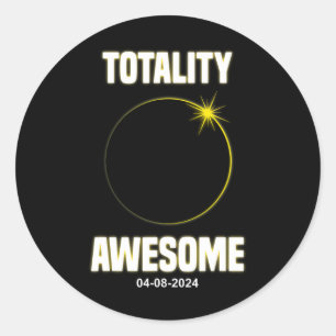 Eclipse Shirt Totality Phantastisch Total Solar Ec Runder Aufkleber