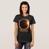 Eclipse Texas 2024 Personalisiert T-Shirt (Vorne ganz)