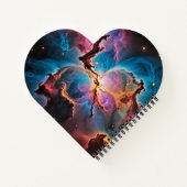 Eclipse und Space Cosmos Farben Notizblock (Rückseite)