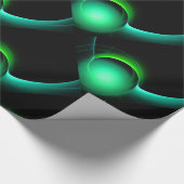 ECLIPSE Vibraning Green Black Geschenkpapier (Ecke)