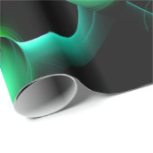 ECLIPSE Vibraning Green Black Geschenkpapier (Rolleneckpunkt)