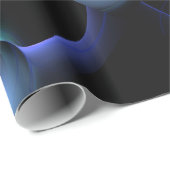 ECLIPSE Vibranly Aquamarin Blue, Türkis, Schwarz Geschenkpapier (Rolleneckpunkt)