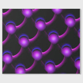 ECLIPSE Vibranly Blue Lila Black Geschenkpapier (Flach)