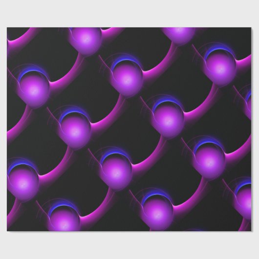 ECLIPSE Vibranly Blue Lila Black Geschenkpapier (Flach)