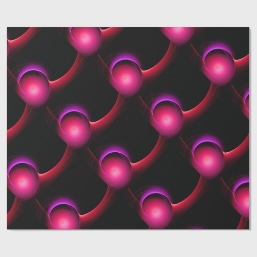 ECLIPSE Vibransia, Rosa, Rot, Schwarz Geschenkpapier (Flach)