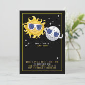 Eclipse Viewing Party Einladung (Stehend Vorderseite)