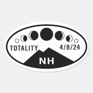 Eclipse Water Flasche Sticker - New Hampshire - 24
