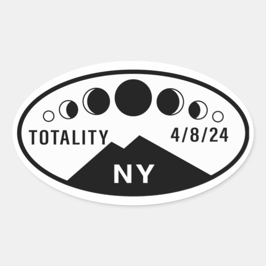 Eclipse Water Flasche Sticker - New York (Vorderseite)