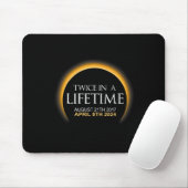 Eclipse zweimal im Leben 2024 Solar Eclipse Mousepad (Mit Mouse)