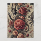 Eclipsed Grace - Gothic Viktorianisch Feiertagspostkarte (Vorderseite)