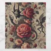 Eclipsed Grace - Gothic Viktorianisch Weinetikett (Einzelnes Label)