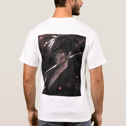 Eclipsed Realms: Eine dunkle Anime Odyssey T-Shirt (Rückseite)