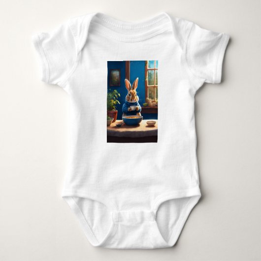 "Eclipsing Elegance: Owl Haven T-Shirt von TM Einz Baby Strampler (Vorderseite)