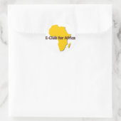 Eclub für Afrika-Aufkleber Runder Aufkleber (Tasche)