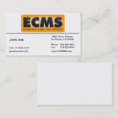 ECMS Visitenkarte gezeichnet (Vorne/Hinten)