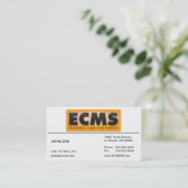 ECMS Visitenkarte gezeichnet (Stehend Vorderseite)